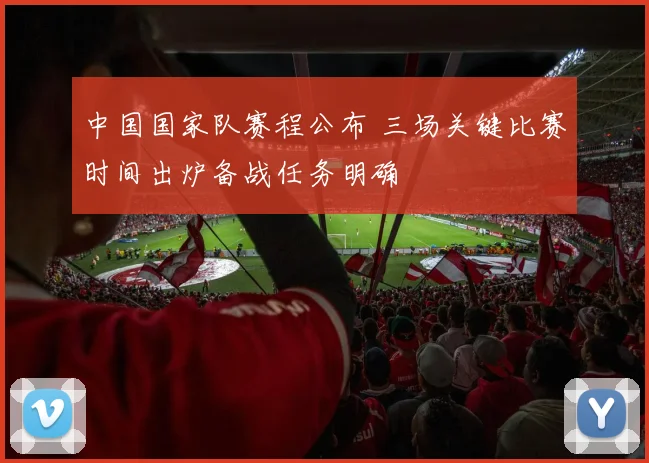 中国国家队赛程公布 三场关键比赛时间出炉备战任务明确