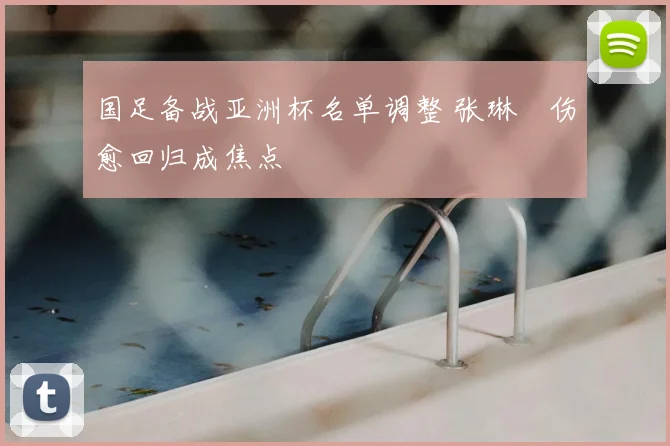 国足备战亚洲杯名单调整 张琳芃伤愈回归成焦点