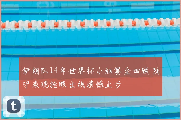 伊朗队14年世界杯小组赛全回顾 防守表现抢眼出线遗憾止步